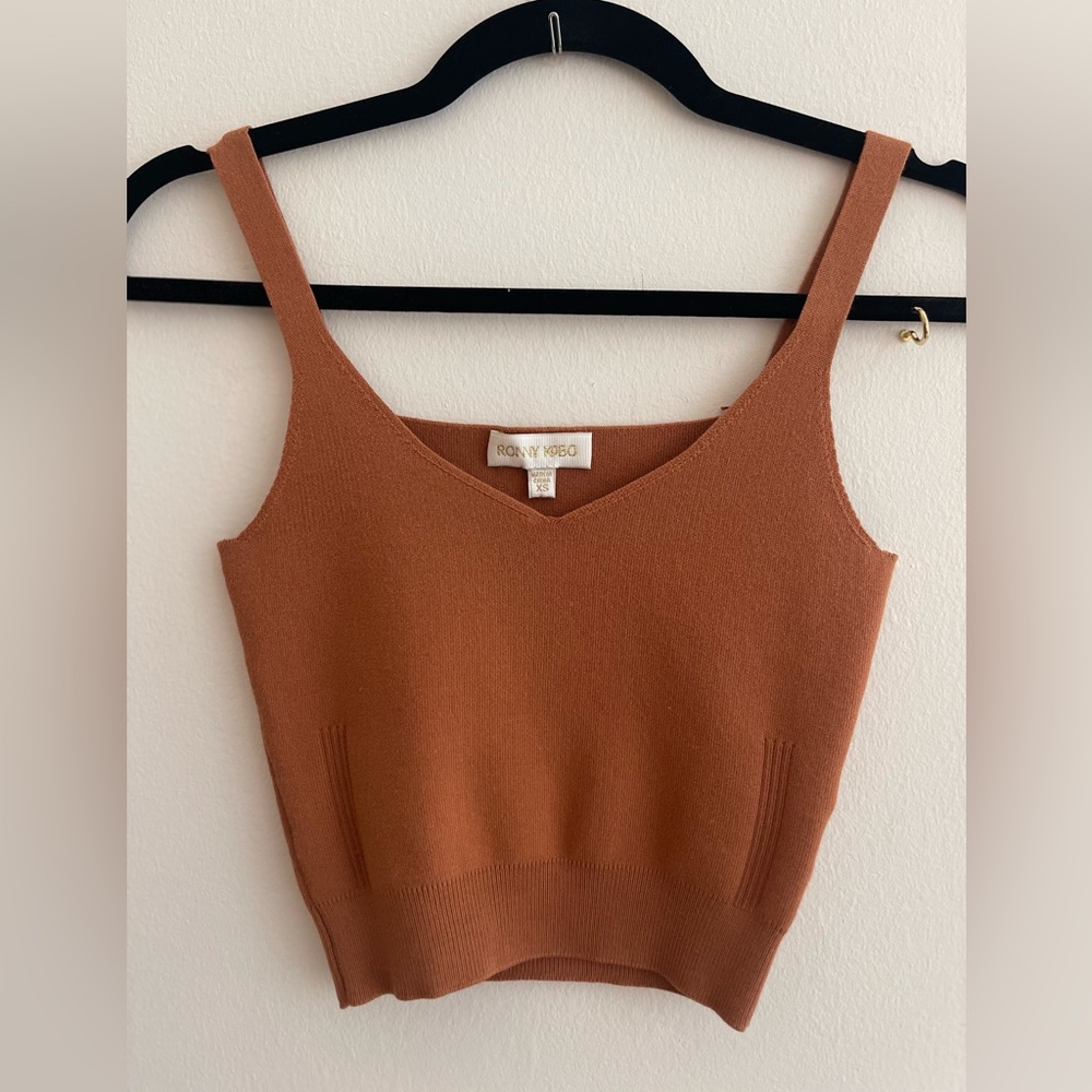 RONNY KOBO - Laine Sleeveless Knit Tank Top - Size XS